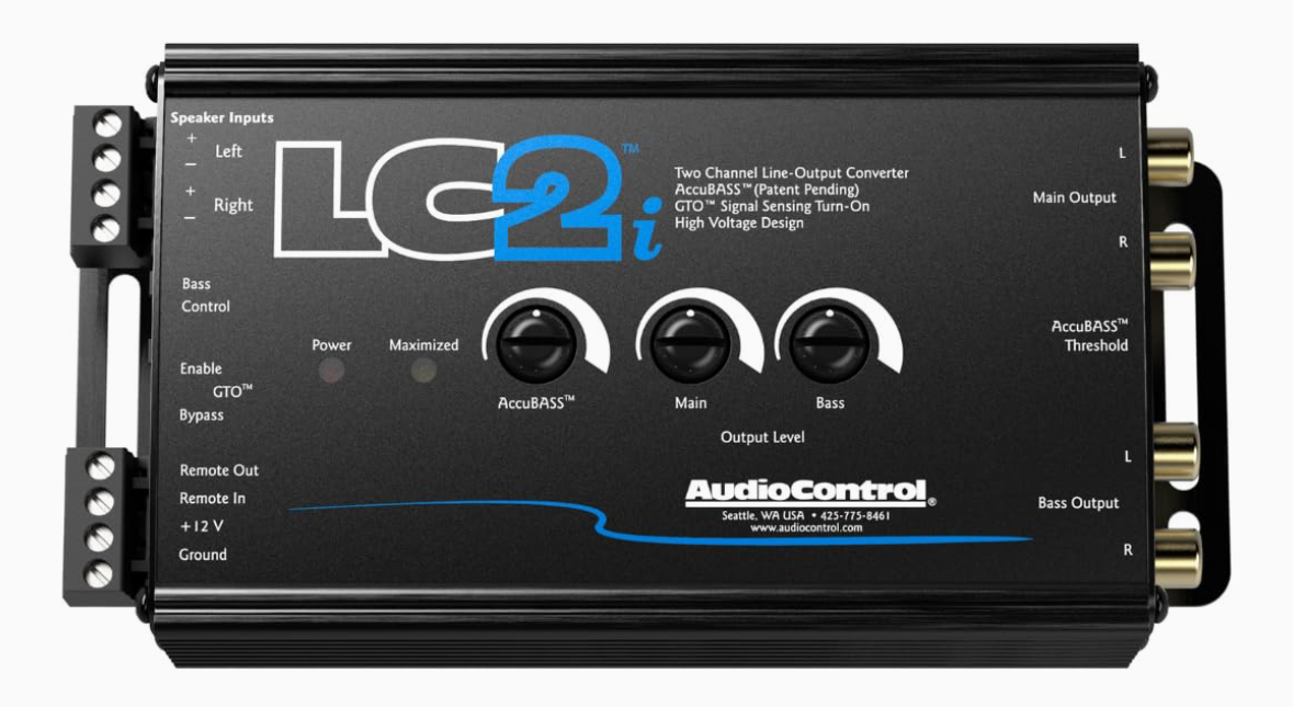AudioControl LC2i AudioControl LC2i 2 Channel Line Out Converter with AccuBASS and Subwoofer Control